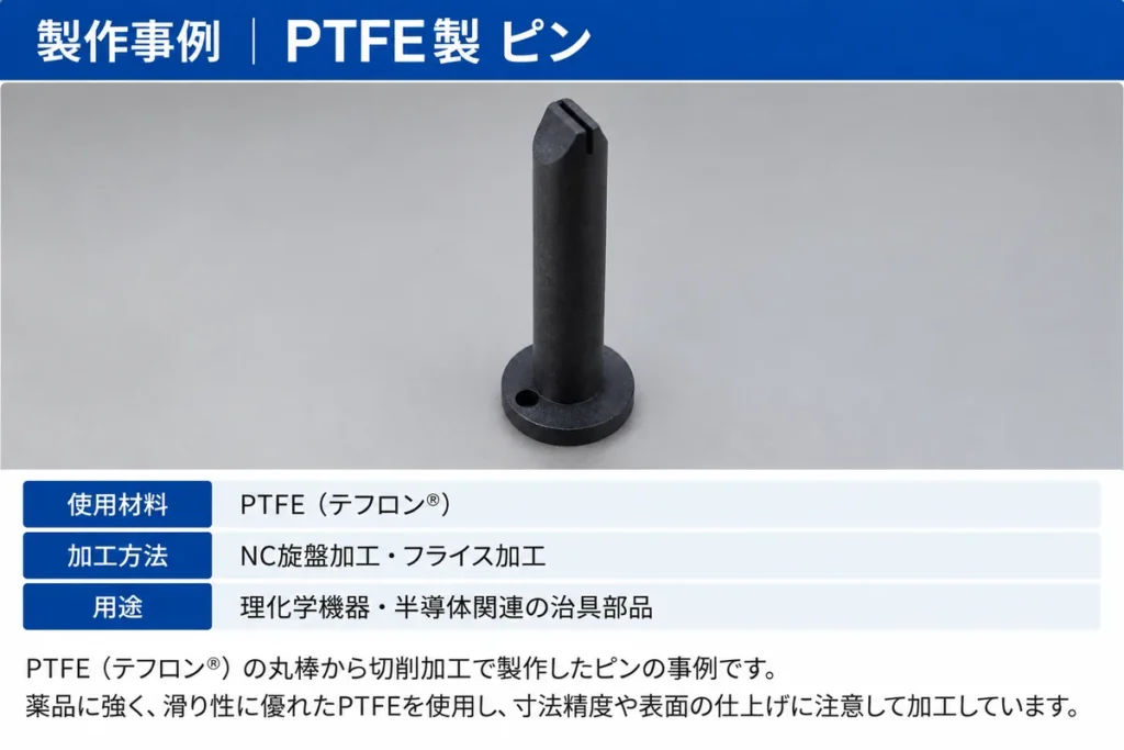PTFE製 治具部品(黒)